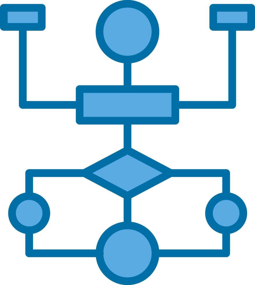 Flow Chart Vector Icon Design