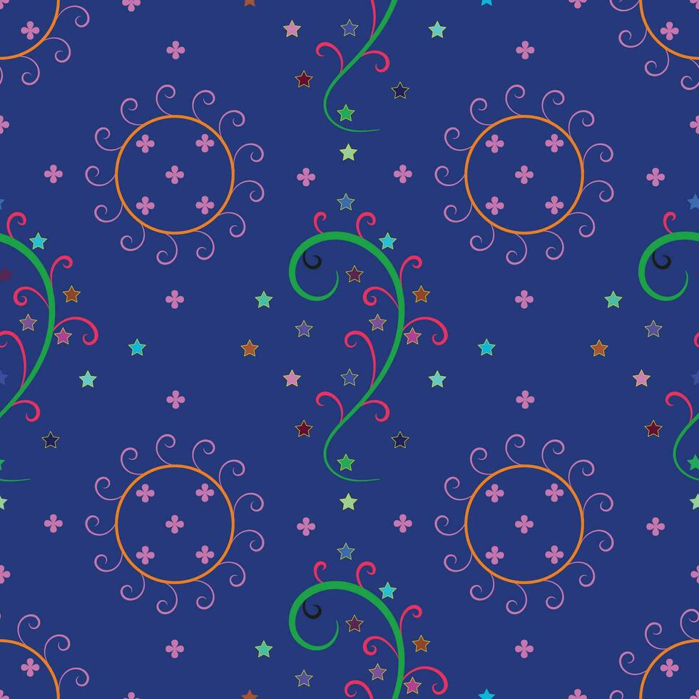 Nice floral seamless pattern design Vector. vector
