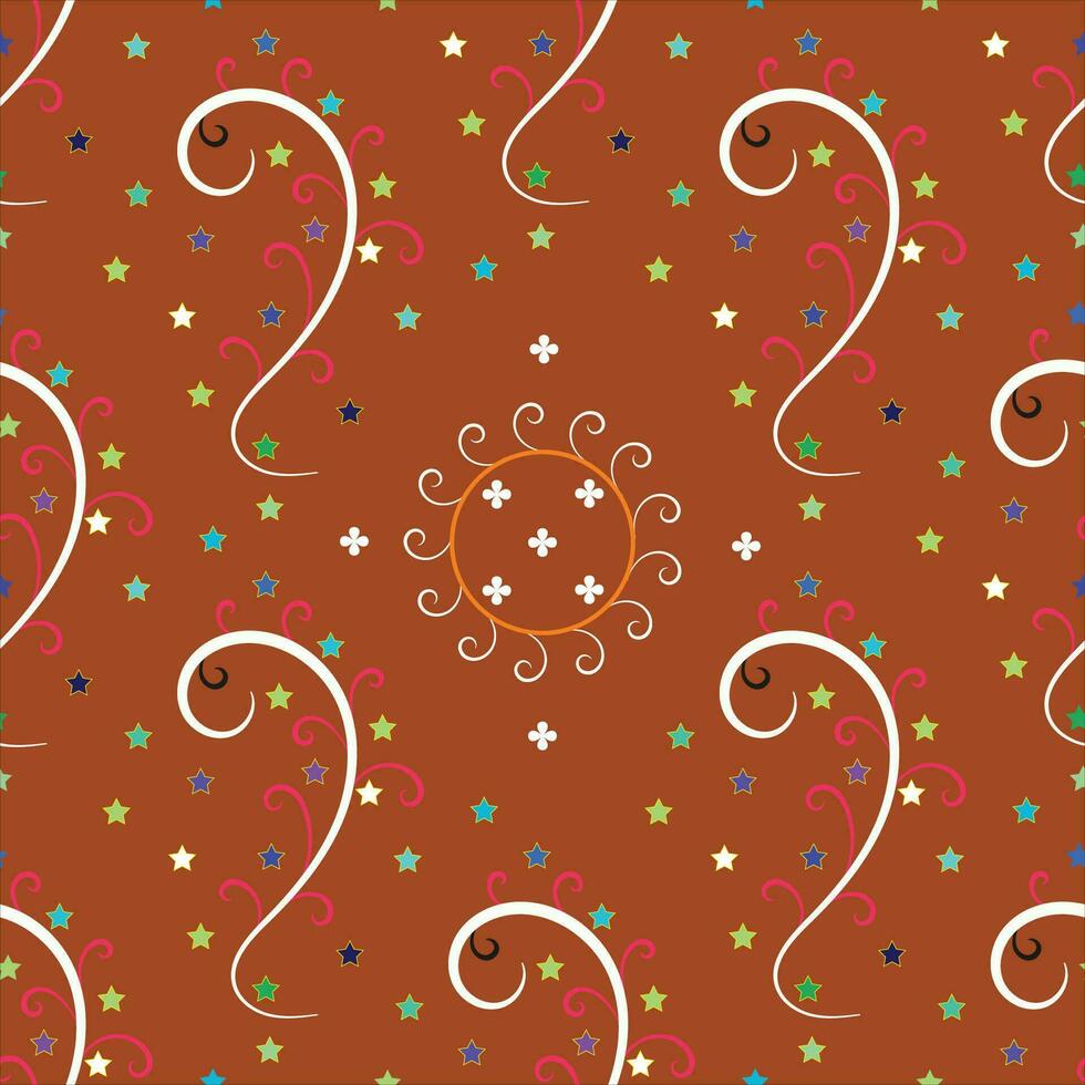 Nice floral seamless pattern design Vector. vector