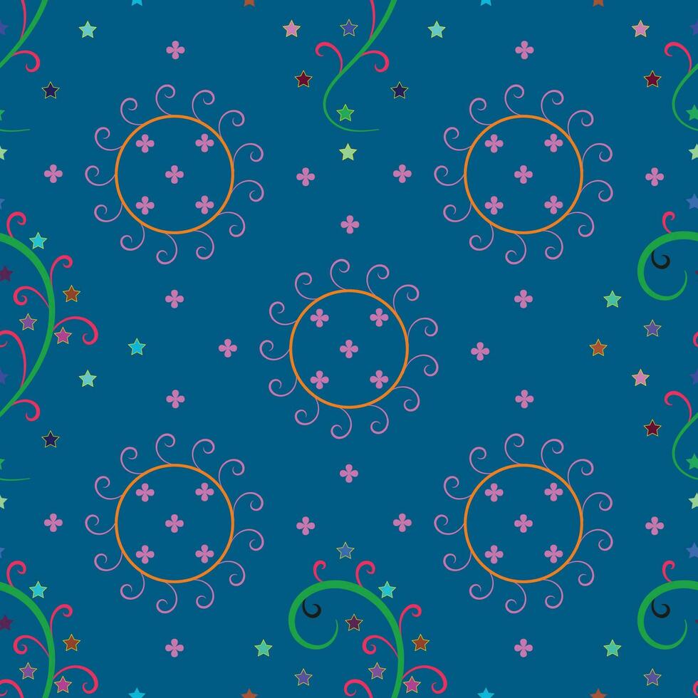 Nice floral seamless pattern design Vector. vector