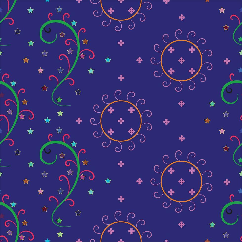Nice floral seamless pattern design Vector. vector