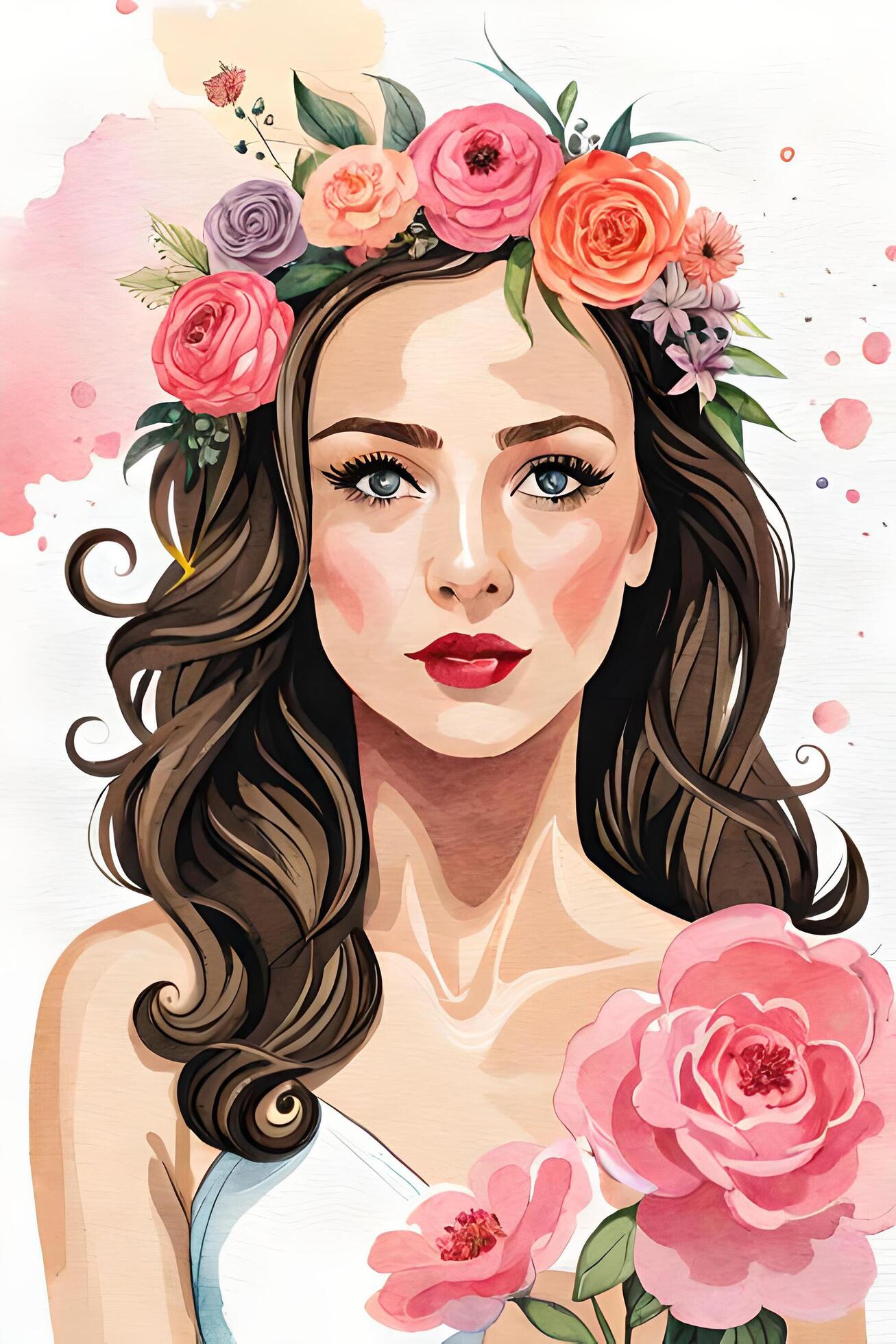 hand-drawn-floral-wedding-invitation-card-template-27931812-stock-photo