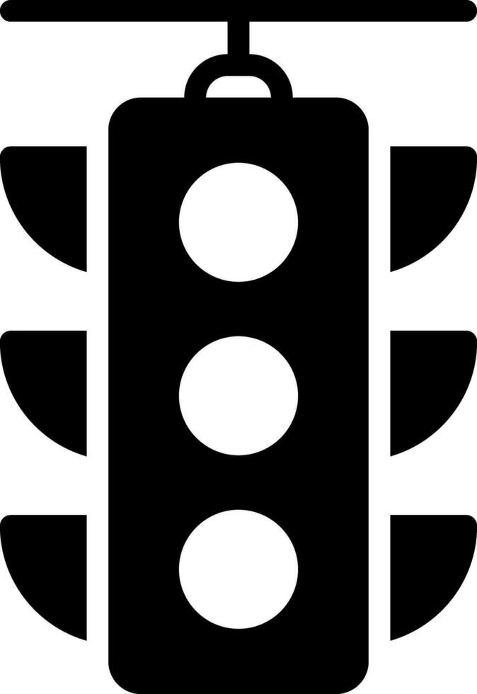 solid icon for traffic vector