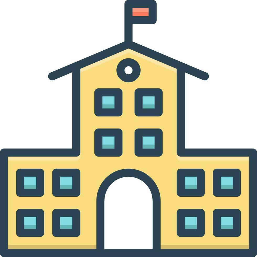 color icon for college vector
