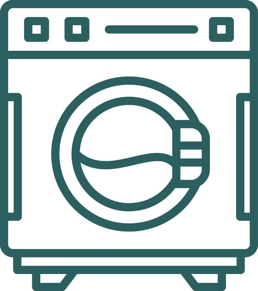 Washing Machine Vector Icon Design