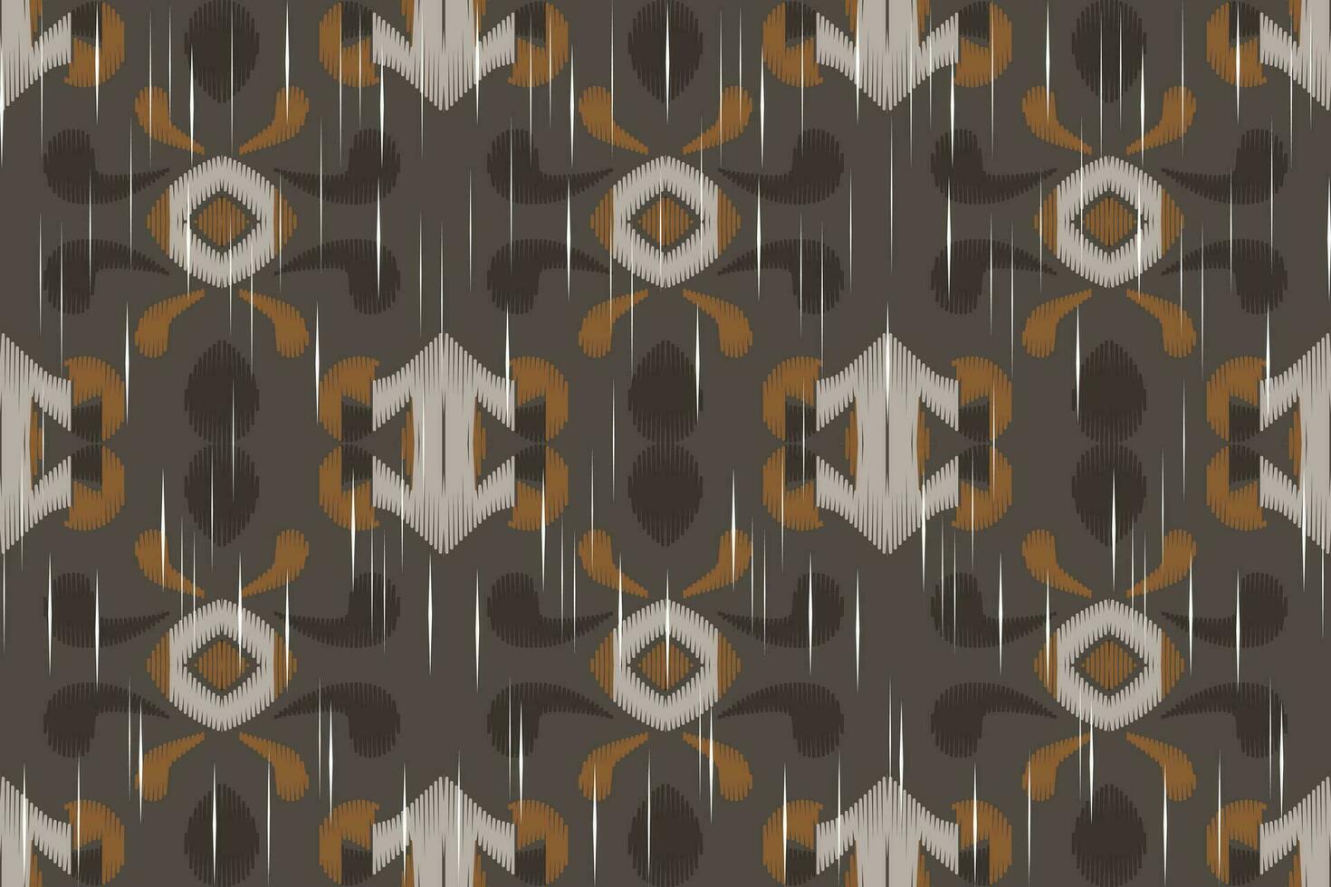 Ikat Fabric Paisley Embroidery Background. Ikat Aztec Geometric Ethnic Oriental Pattern traditional.aztec Style Abstract Vector illustration.design for Texture,fabric,clothing,wrapping,sarong.