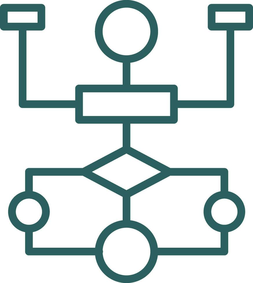 Flow Chart Vector Icon Design