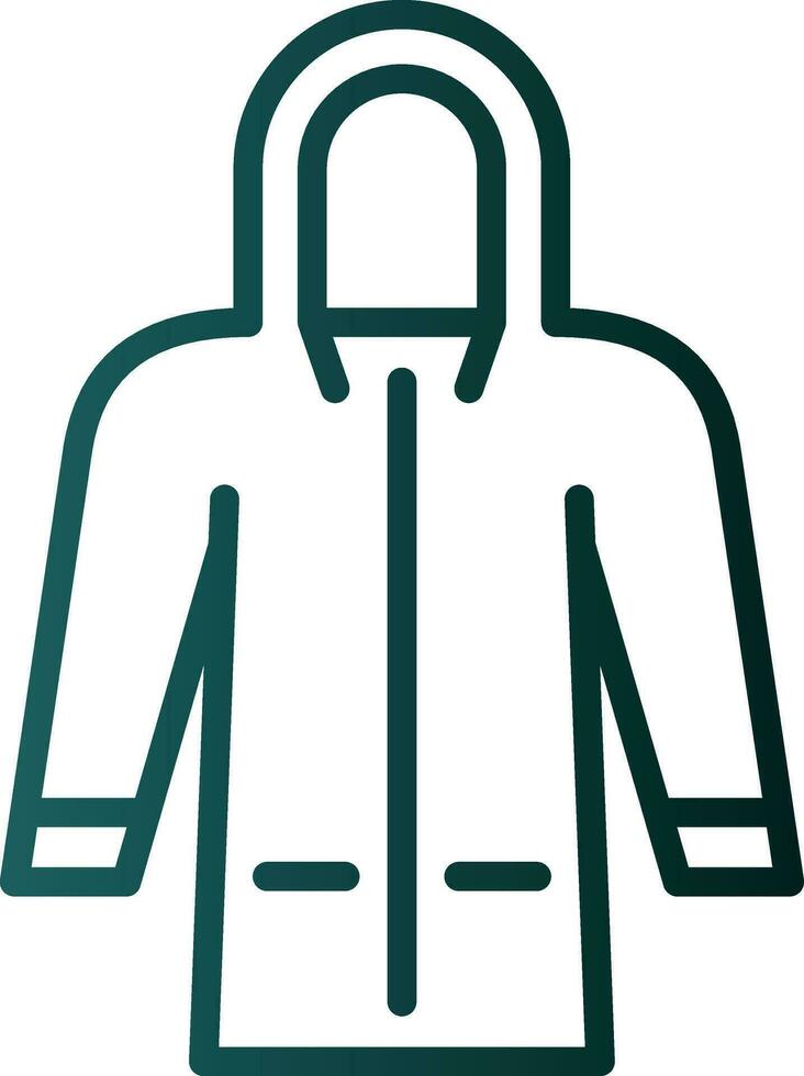 Raincoat Vector Icon Design