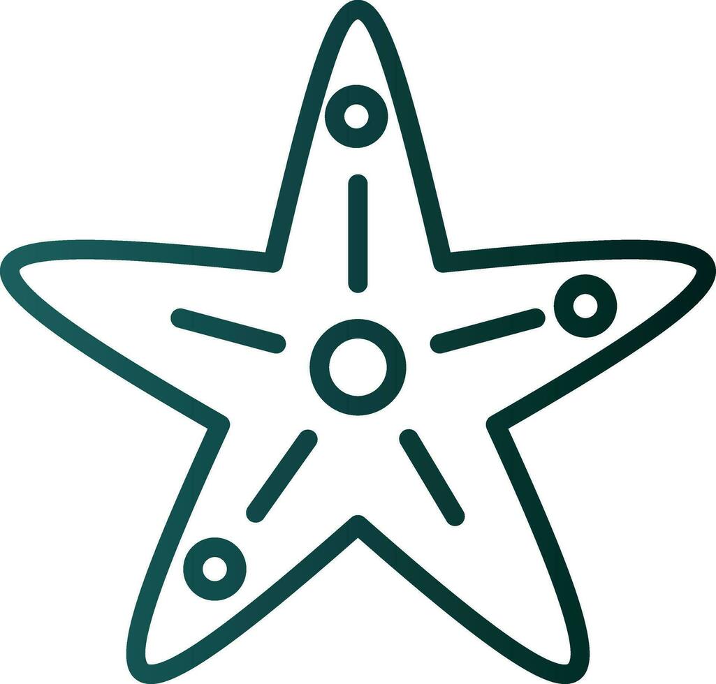 diseño de icono de vector de estrella de mar