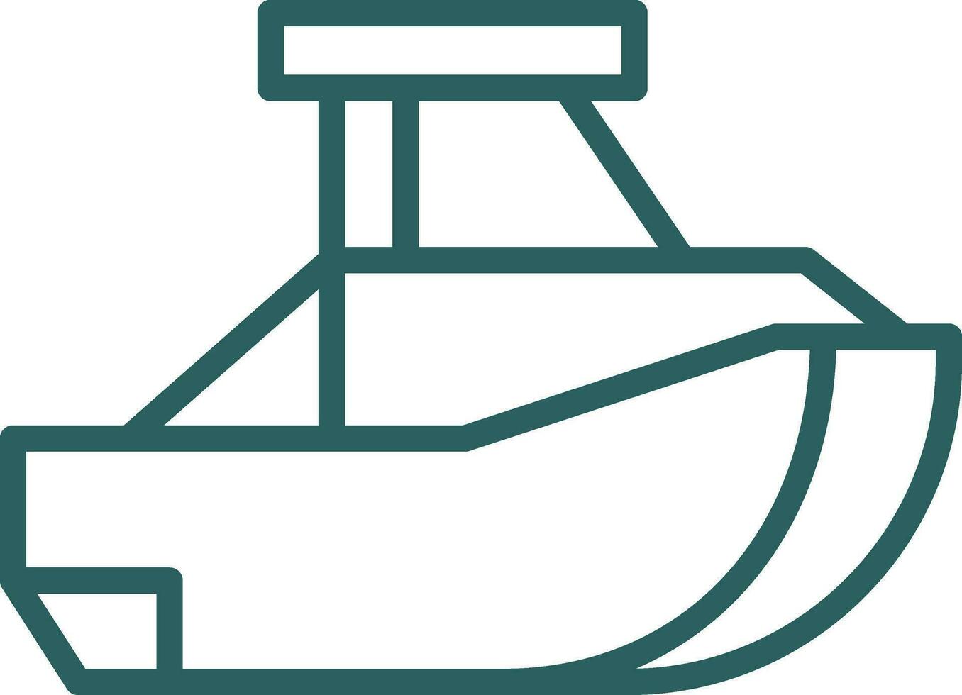 Toy Boat Vector Icon Design