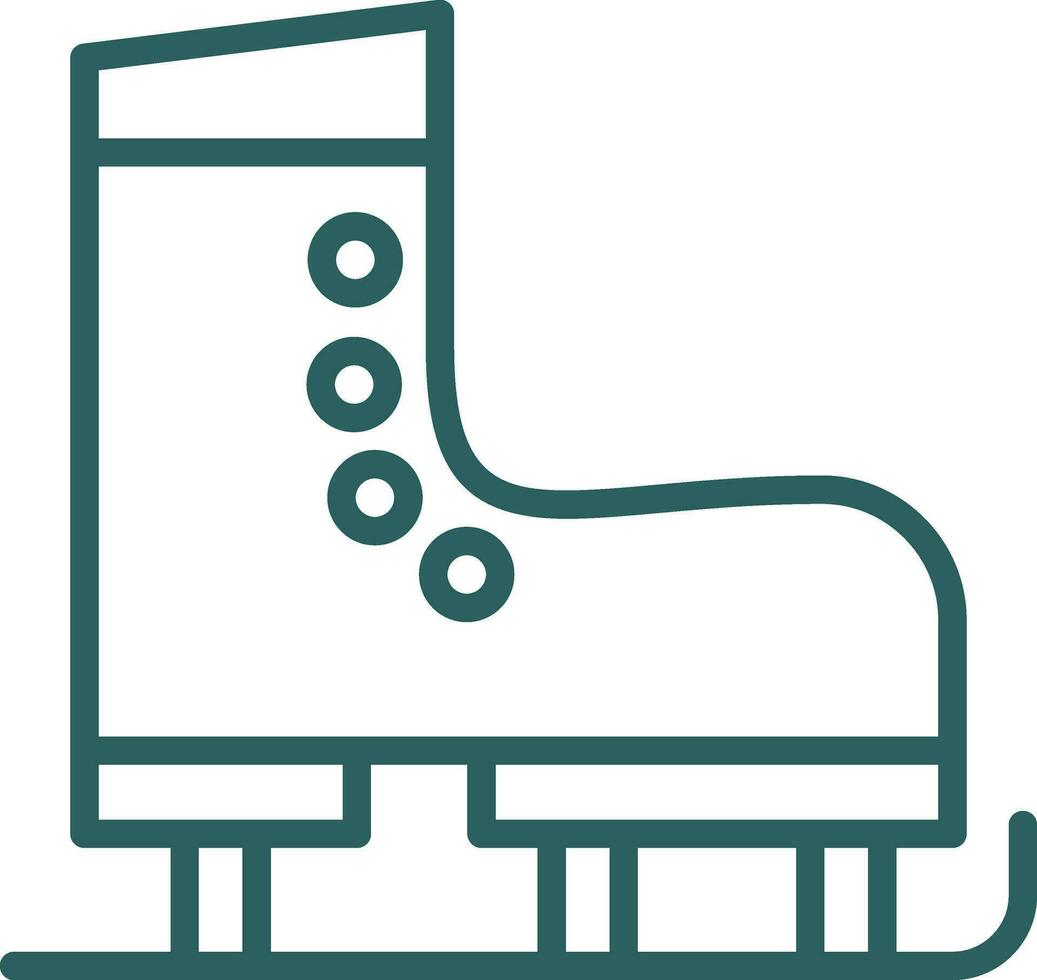 Ice Skate Vector Icon Design