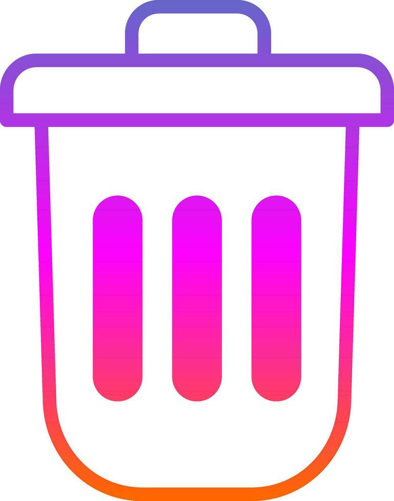 Dustbin Vector Icon Design
