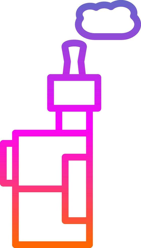 Electronic Cigarette Vector Icon Design