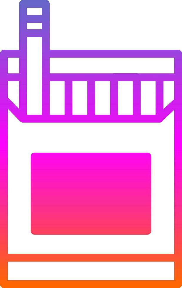 Cigarette Pack Vector Icon Design