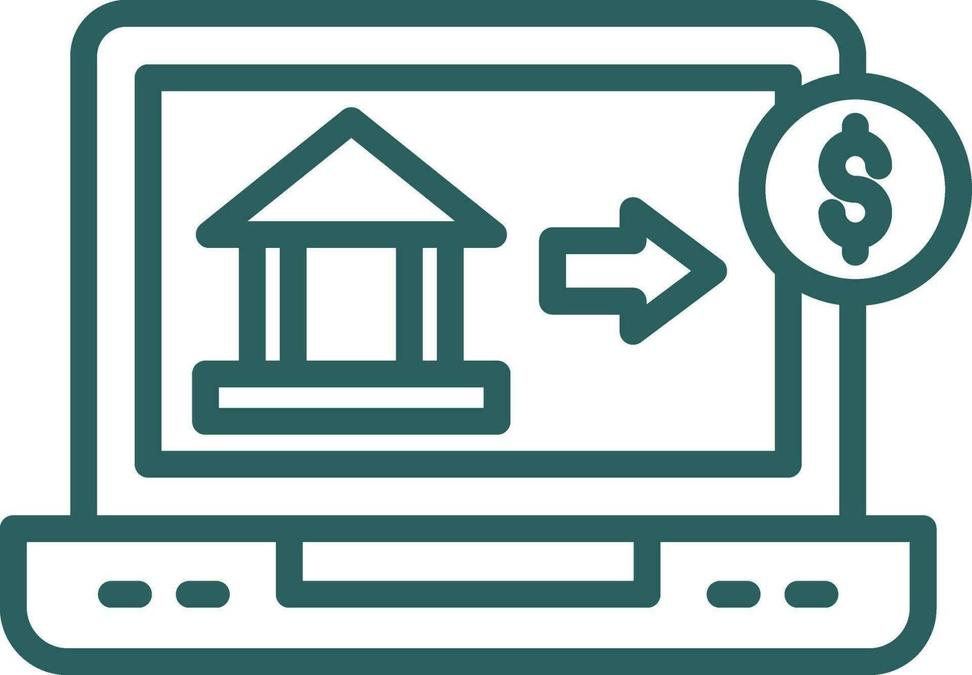 Online Banking Vector Icon Design