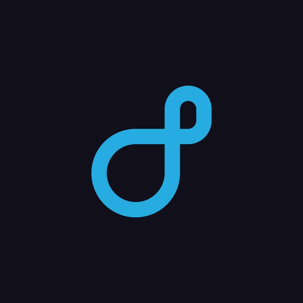 Initial D Letter Logo Design Vector Illustration
