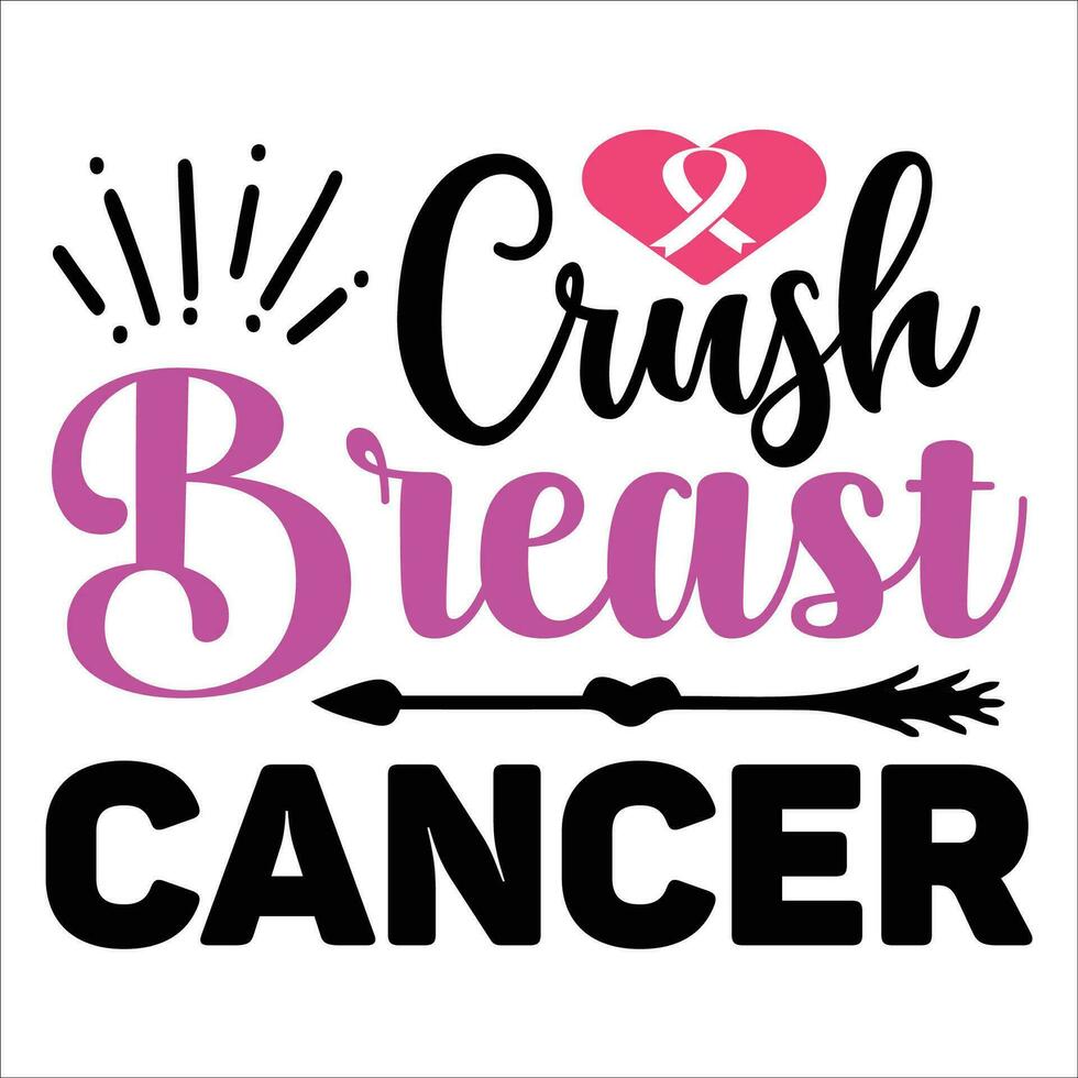 Breast cancer awareness svg t-shirt vector