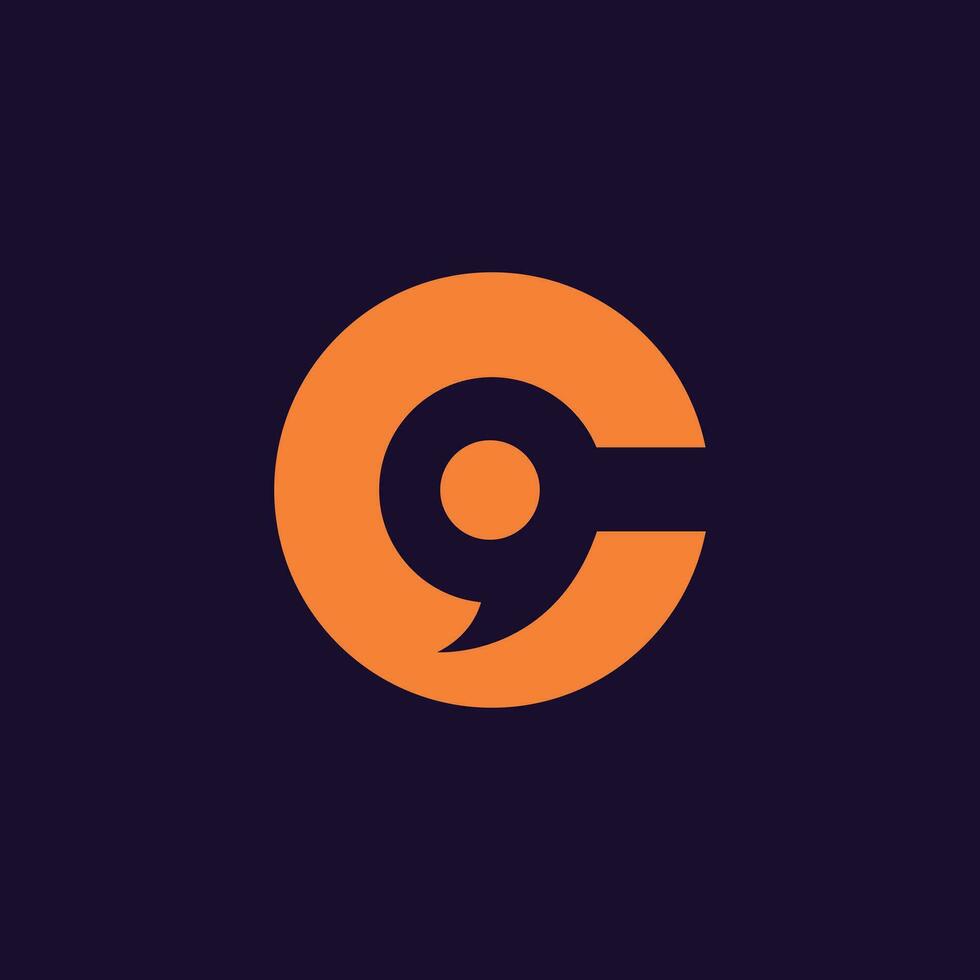 C Letter Logo Free Vector