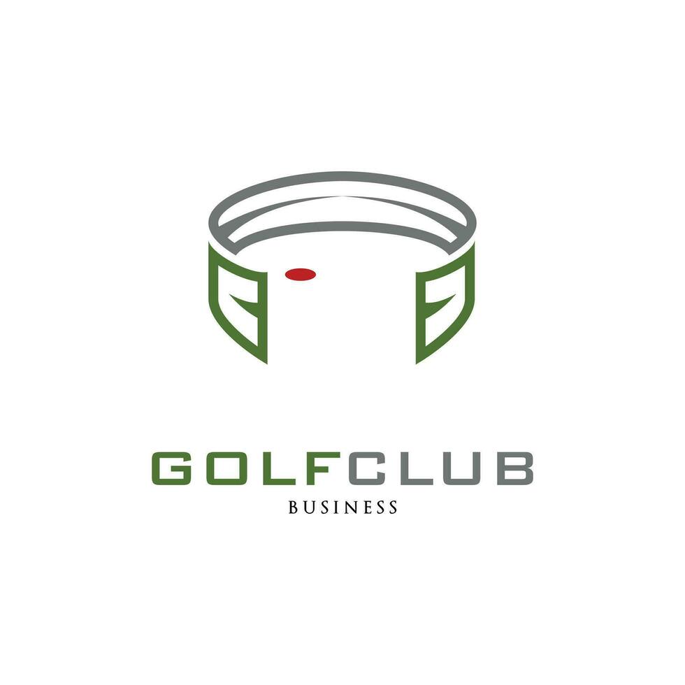 golf club icono logo diseño modelo vector