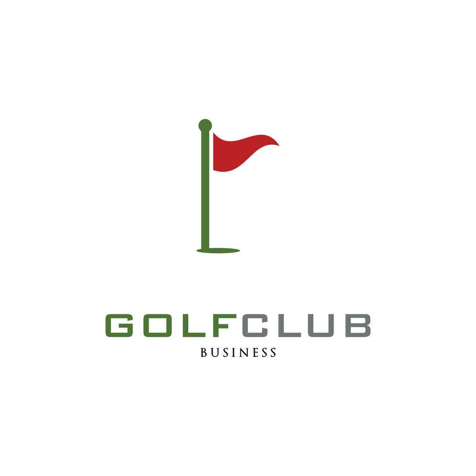 golf club icono logo diseño modelo vector