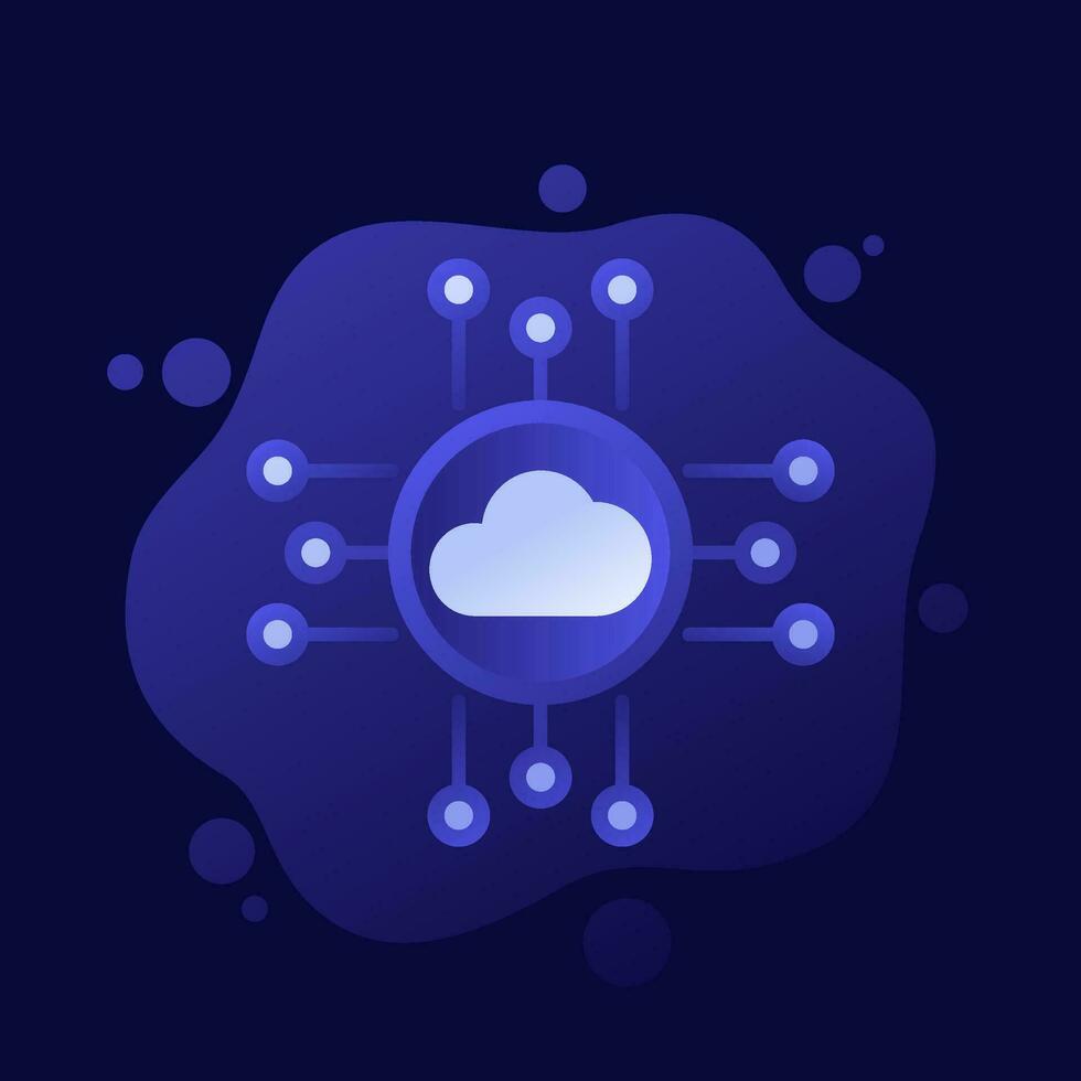 cloud platform icon, vector design