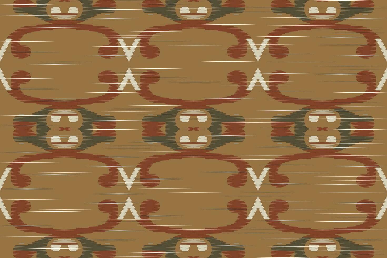 Ikat Floral Paisley Embroidery Background. Ikat Texture Geometric Ethnic Oriental Pattern Traditional. Ikat Aztec Style Abstract Design for Print Texture,fabric,saree,sari,carpet. vector