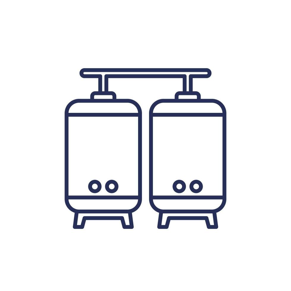 fermentation line icon on white vector