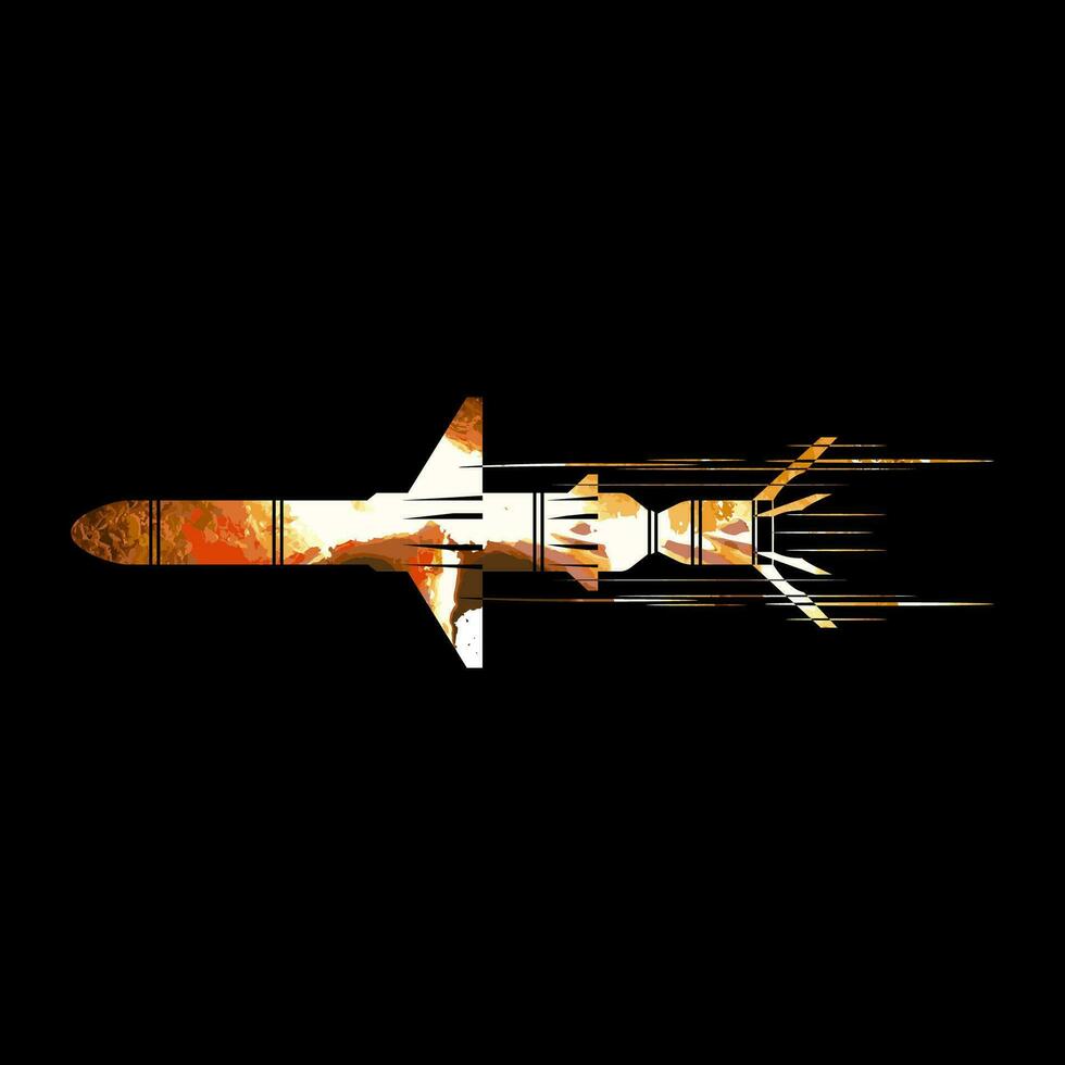 The cruise missile. vector