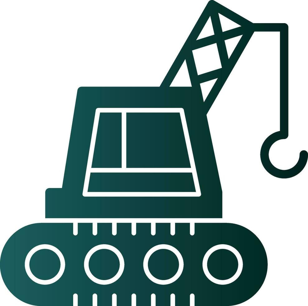 Crane Machine Vector Icon Design