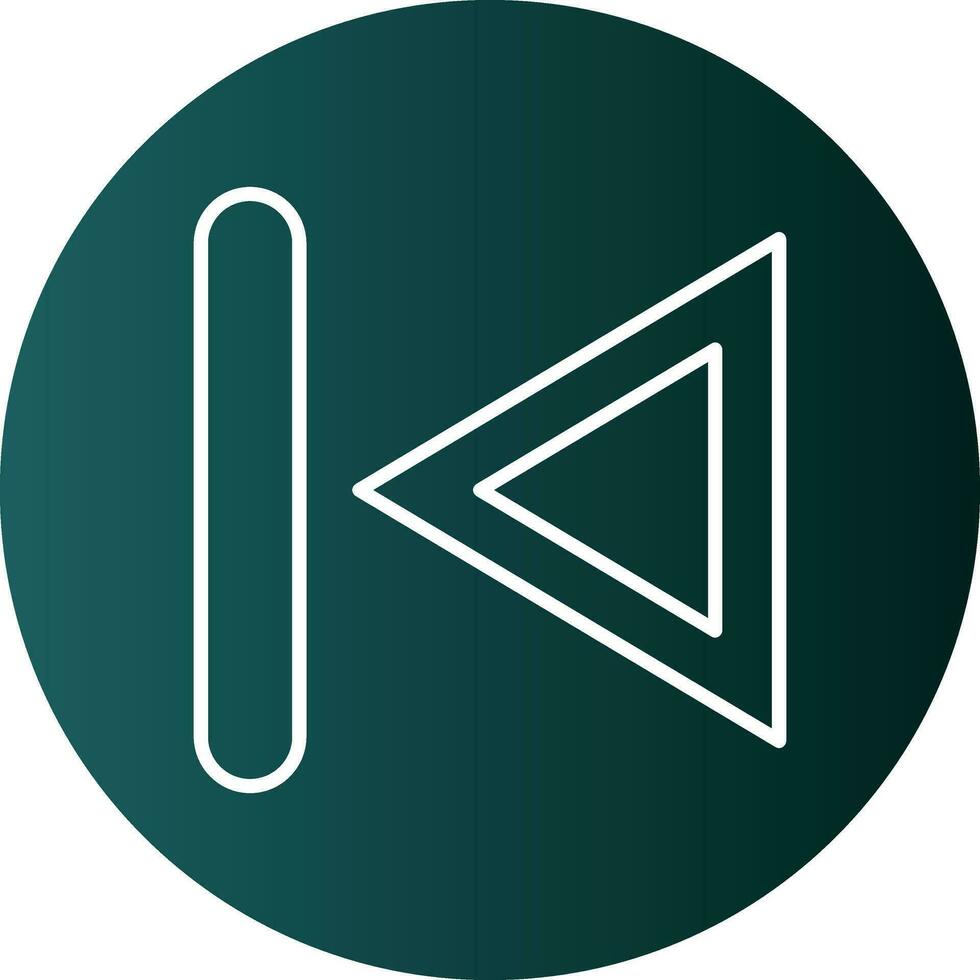 Previous Track Vector Icon Design
