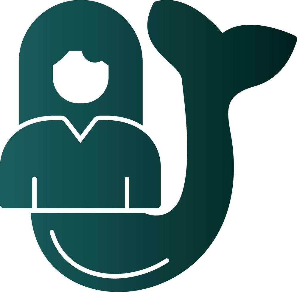 Mermaid Vector Icon Design
