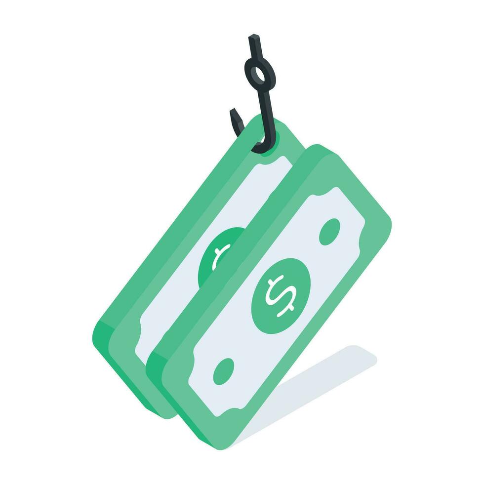 Password scam icon in isometric style vector