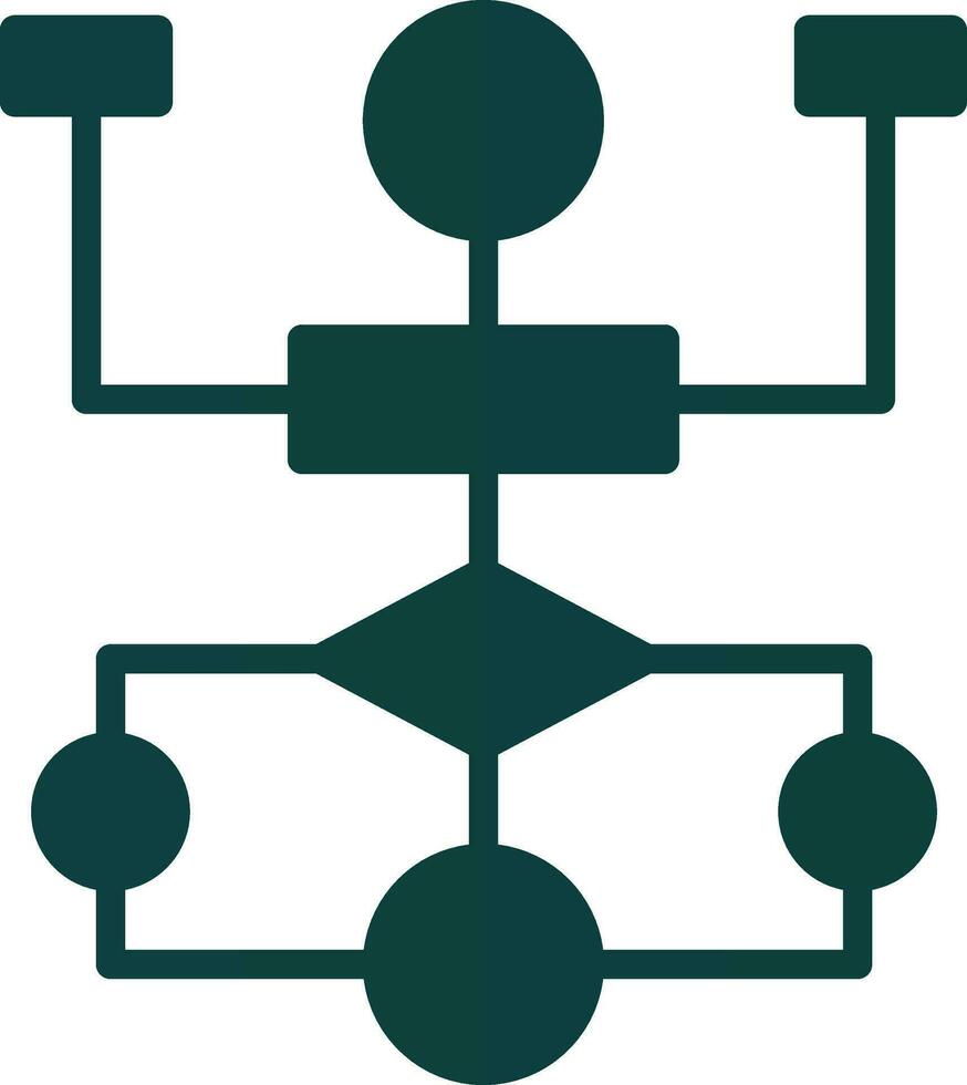 Flow Chart Vector Icon Design