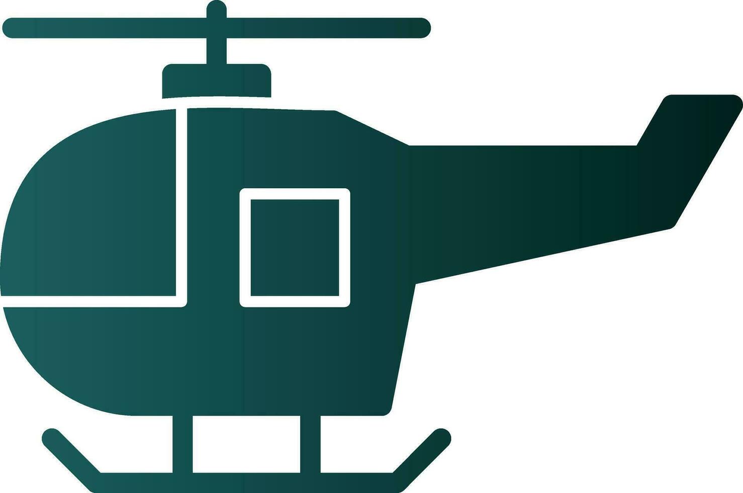 Helicopter Vector Icon Design