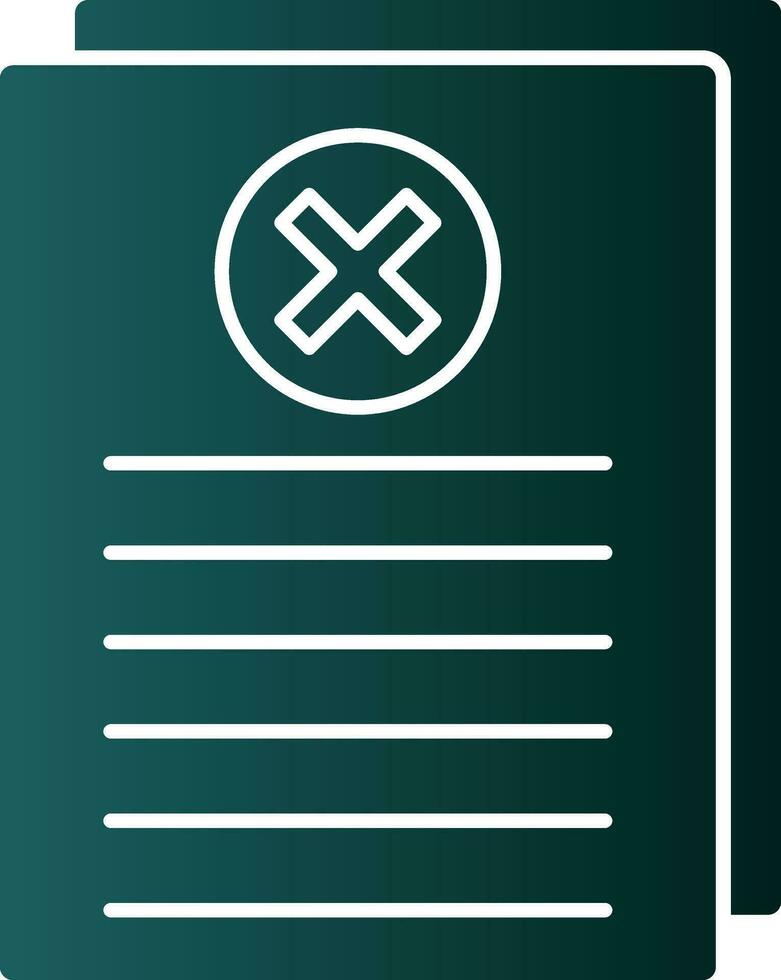 Reject Vector Icon Design