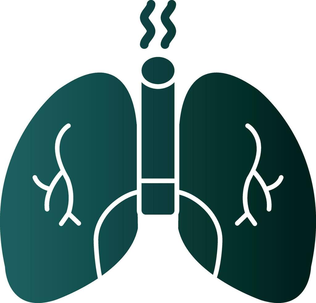 diseño de icono de vector de pulmones