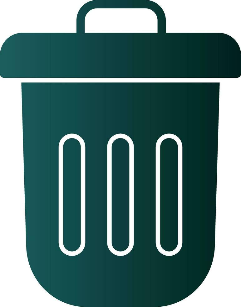 Dustbin Vector Icon Design