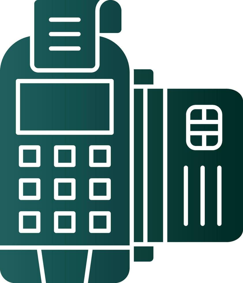 Pos Terminal Vector Icon Design