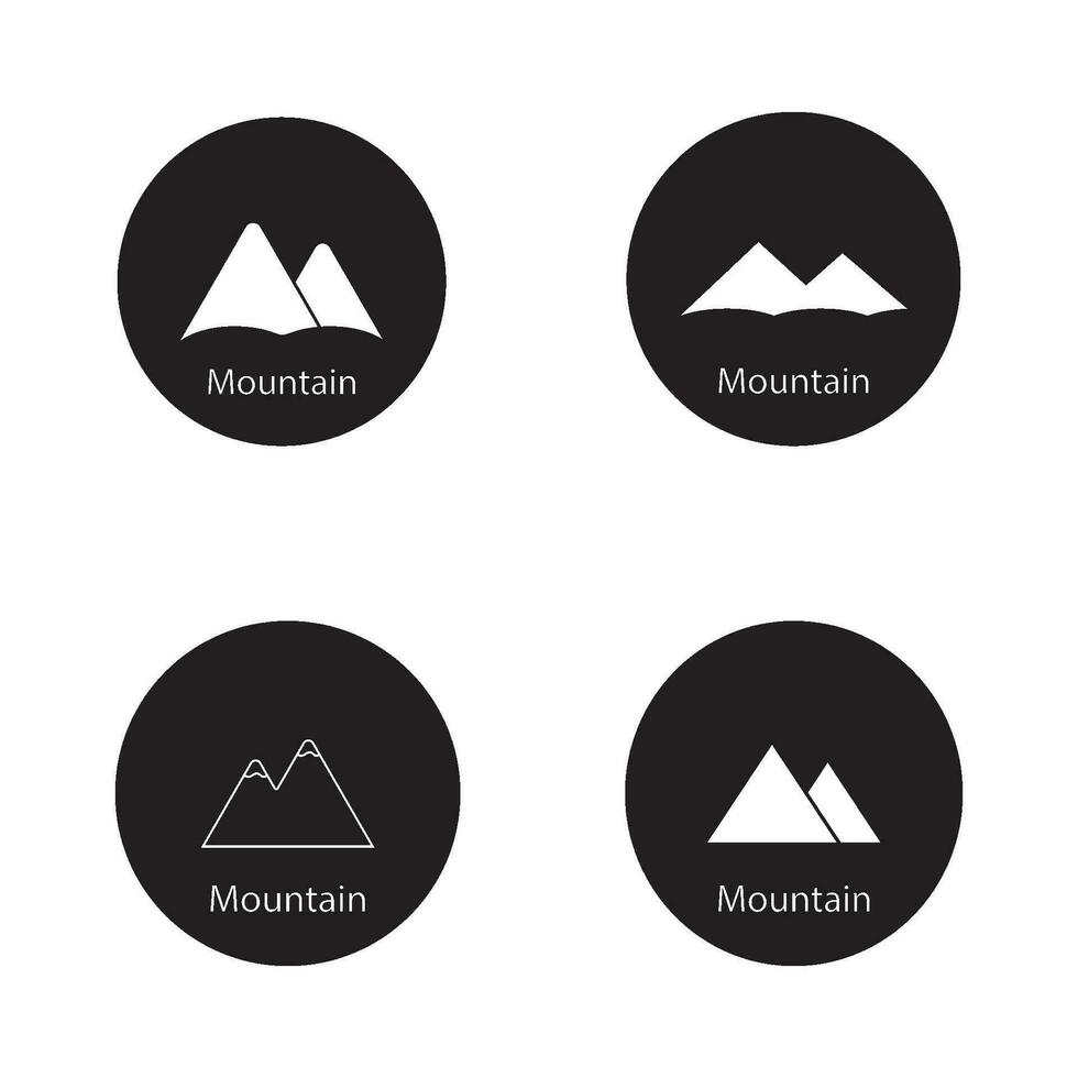 mountain icon vector