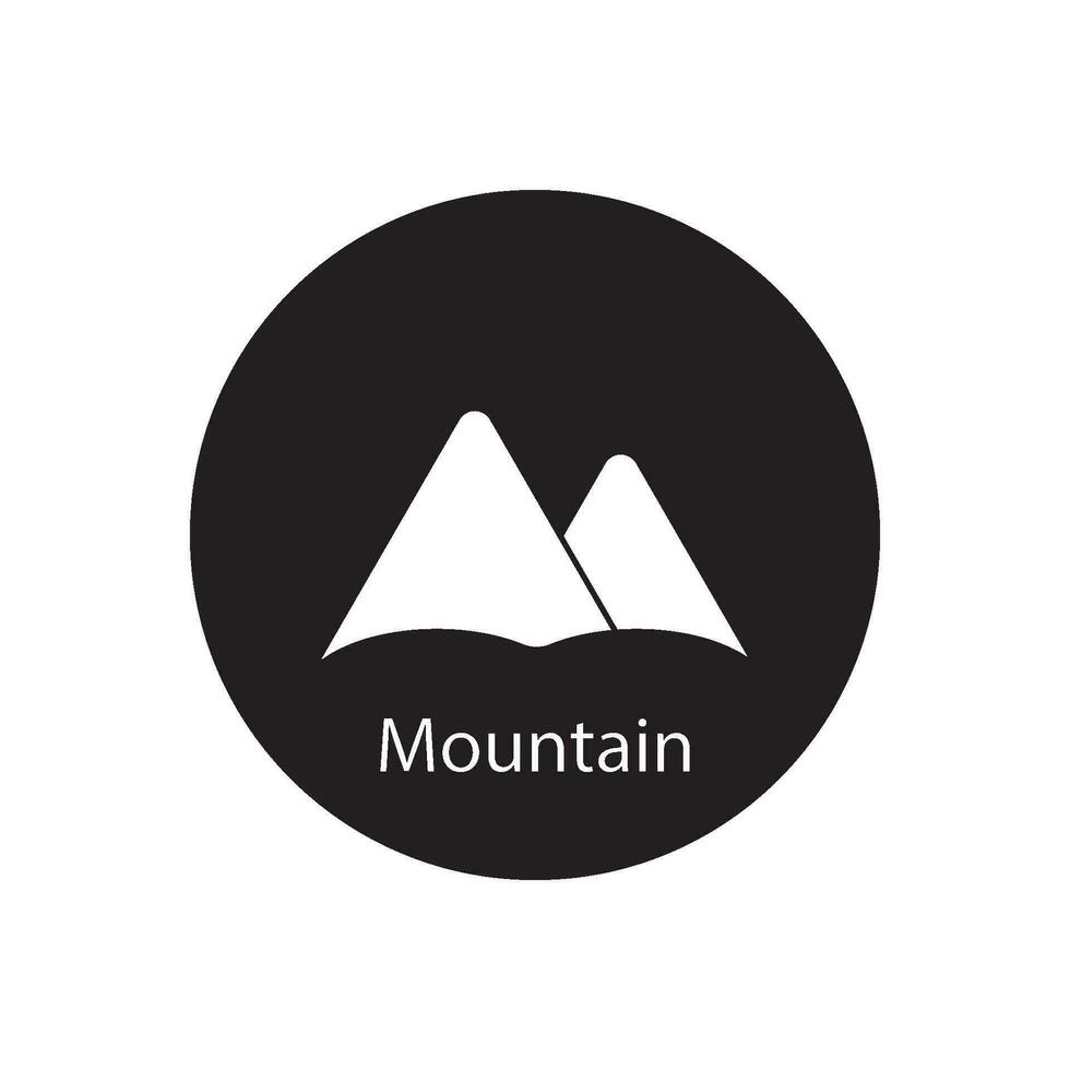 mountain icon vector