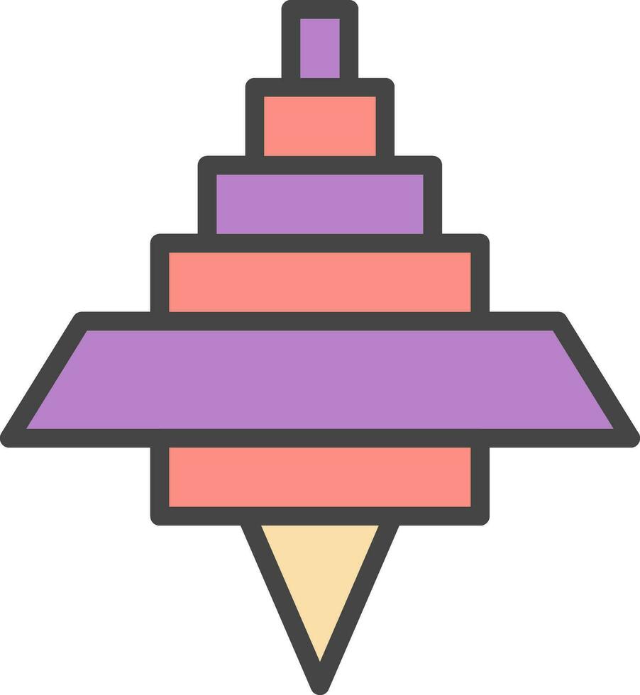 Spinning Top Vector Icon Design