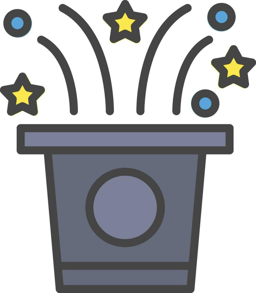 Magic Hat Vector Icon Design