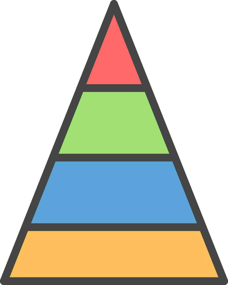 diseño de icono de vector de pirámide