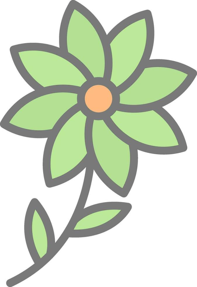 diseño de icono de vector de flor