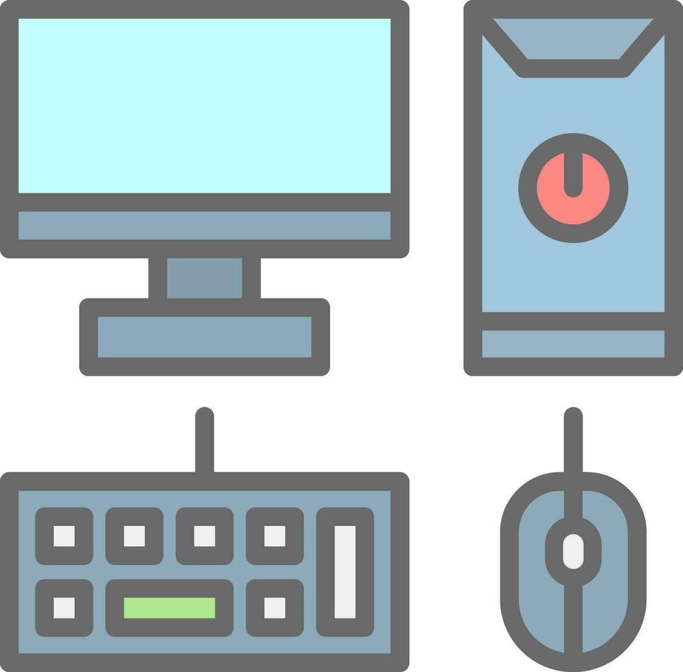 Computer Vector Icon Design