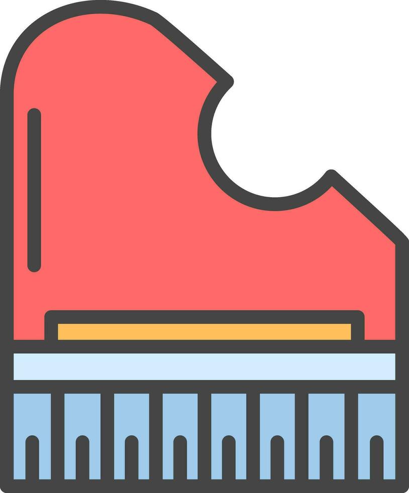 Piano Vector Icon Design