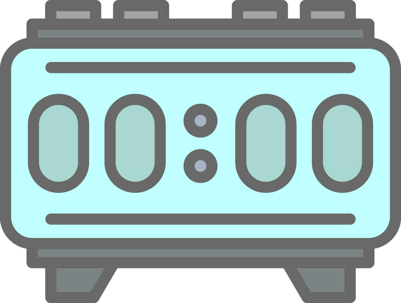 Digital Alarm Vector Icon Design