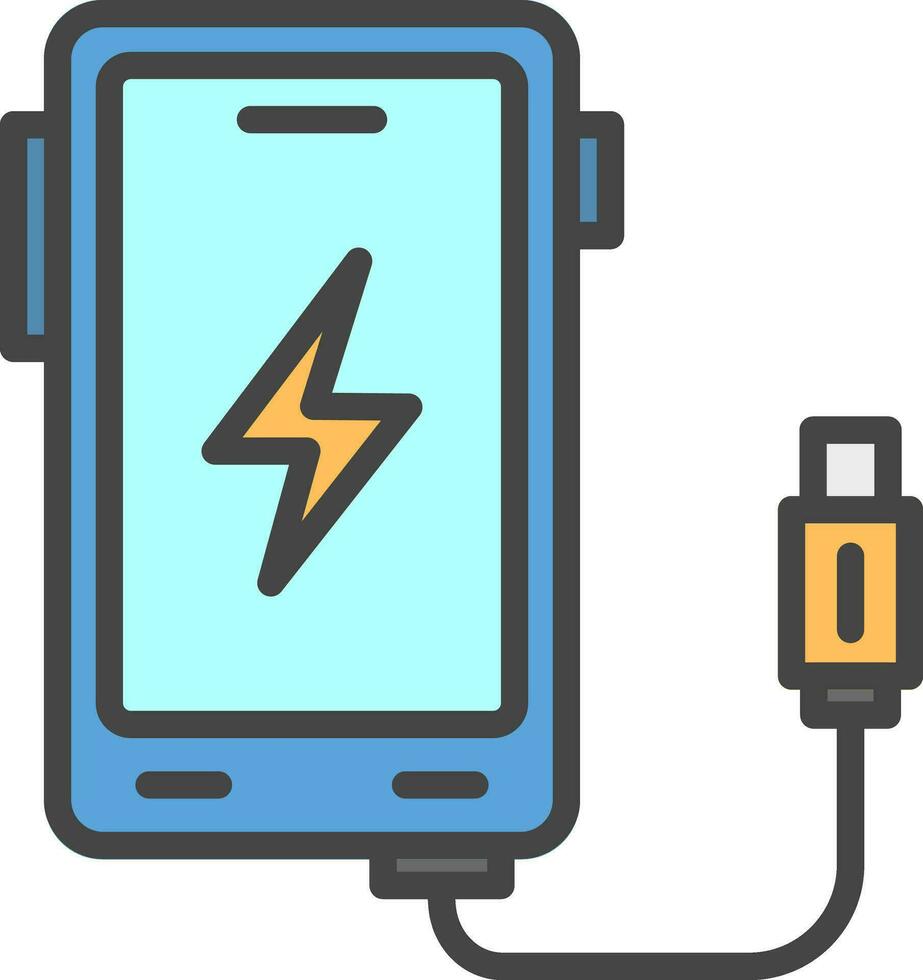 Wireless Charger Vector Icon Design