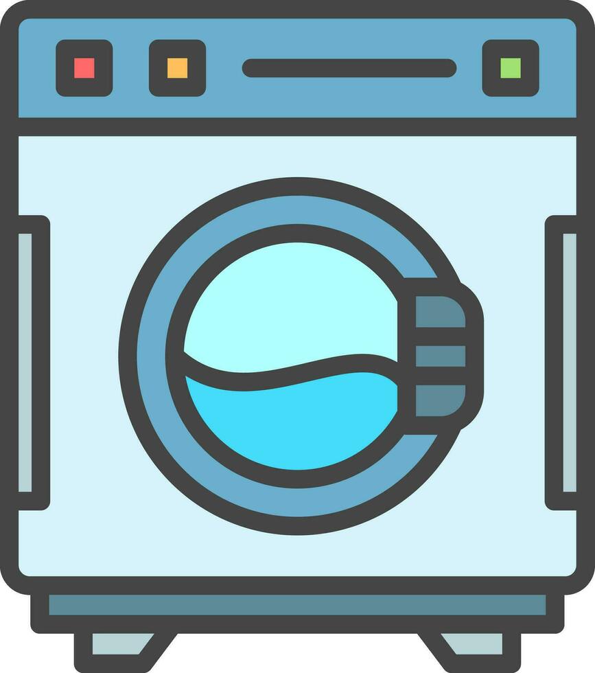 Washing Machine Vector Icon Design