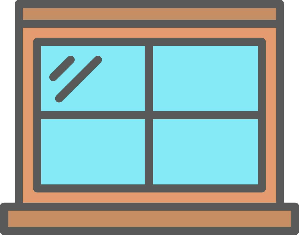 Window Vector Icon Design
